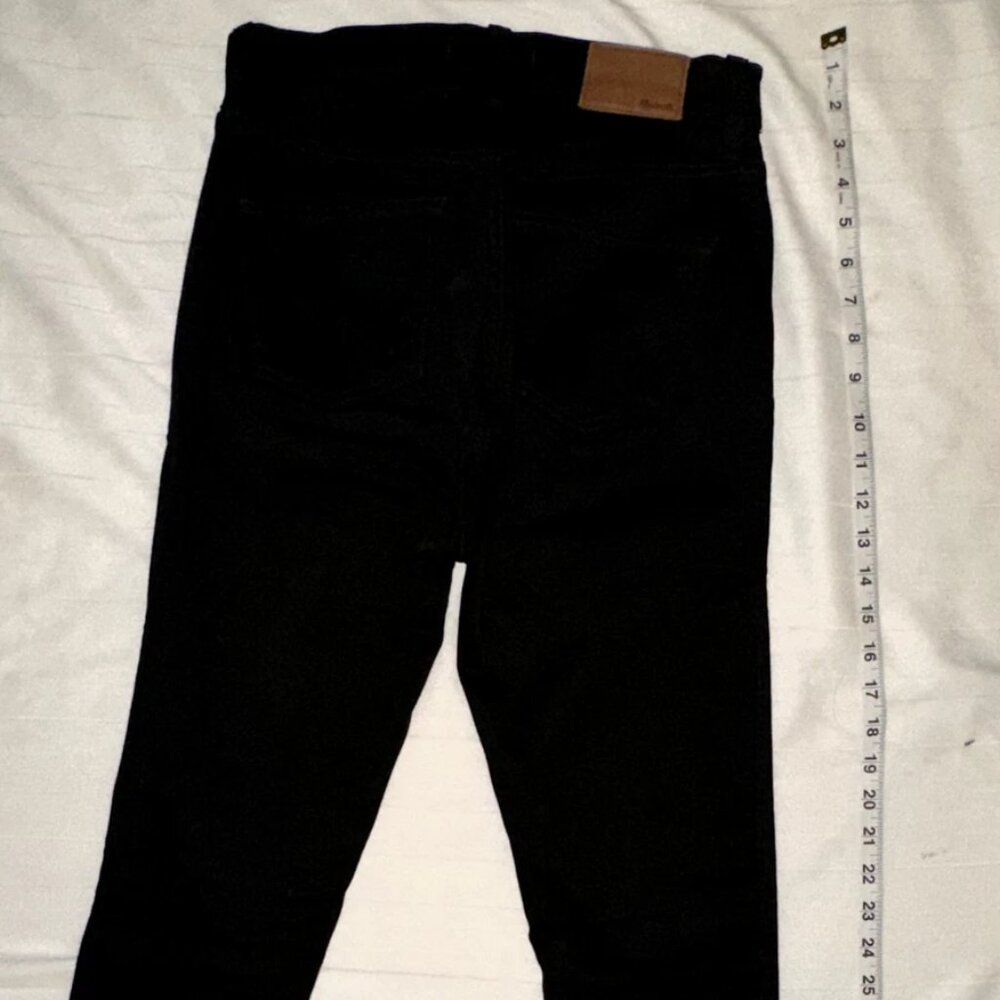 Madewell 10” High Rise Skinny Jeans Black | Size 27 - Picture 3 of 7